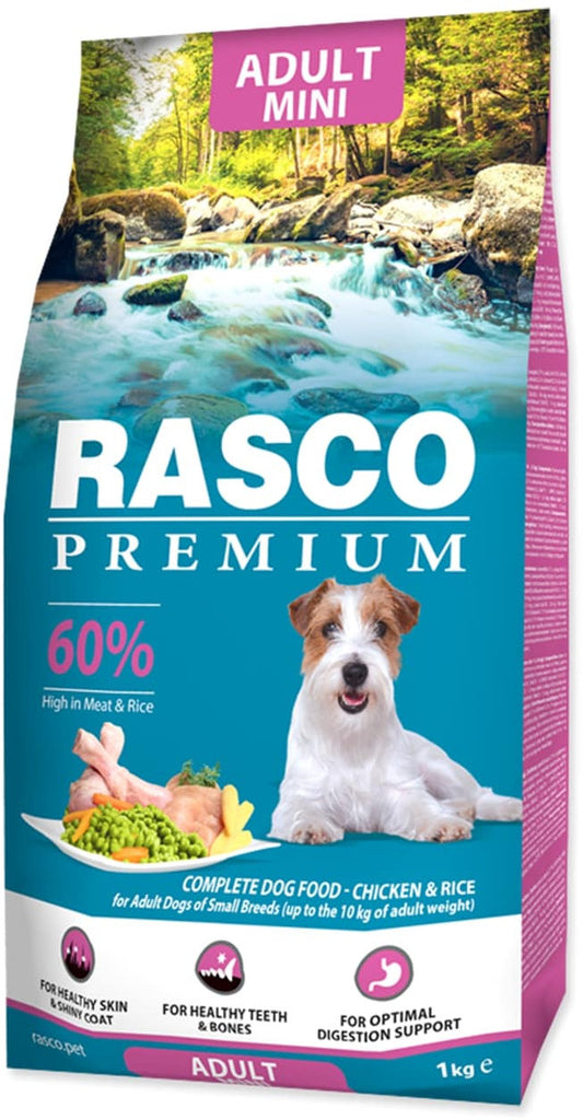 RASCO Premium Adult Mini, cu Pui si Orez 1kg