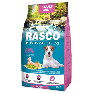 RASCO Premium Adult Mini, cu Pui si Orez 3kg