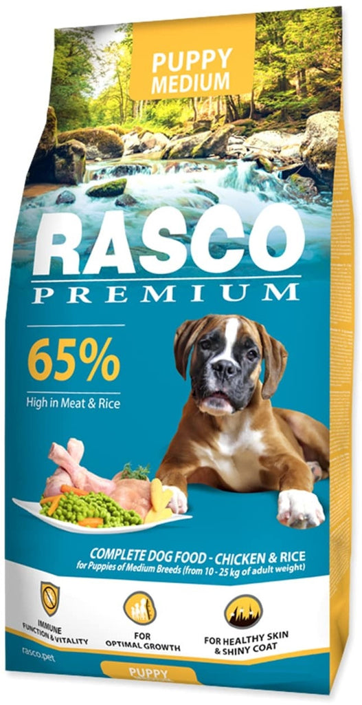 RASCO Premium PUPPY Medium, cu Pui şi Orez - Maxi-Pet.ro