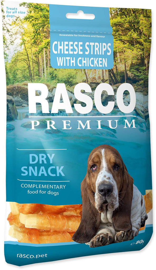 RASCO Premium Recompensă pentru câini, Baton cu Branză şi Pui 80g - Maxi-Pet.ro
