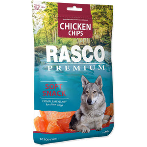 RASCO Premium Recompensa pentru caini, Chips cu Pui 80g