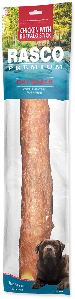 RASCO Premium Recompensa pentru caini, Stick din Piele de Vaca, cu Pui 170g