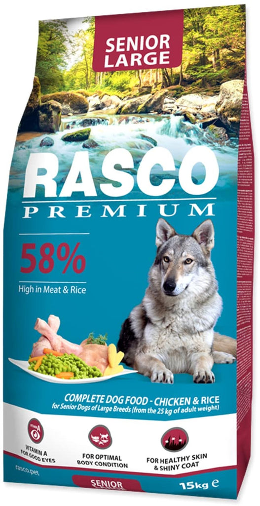 RASCO Premium SENIOR Large, cu Pui şi Orez 15kg