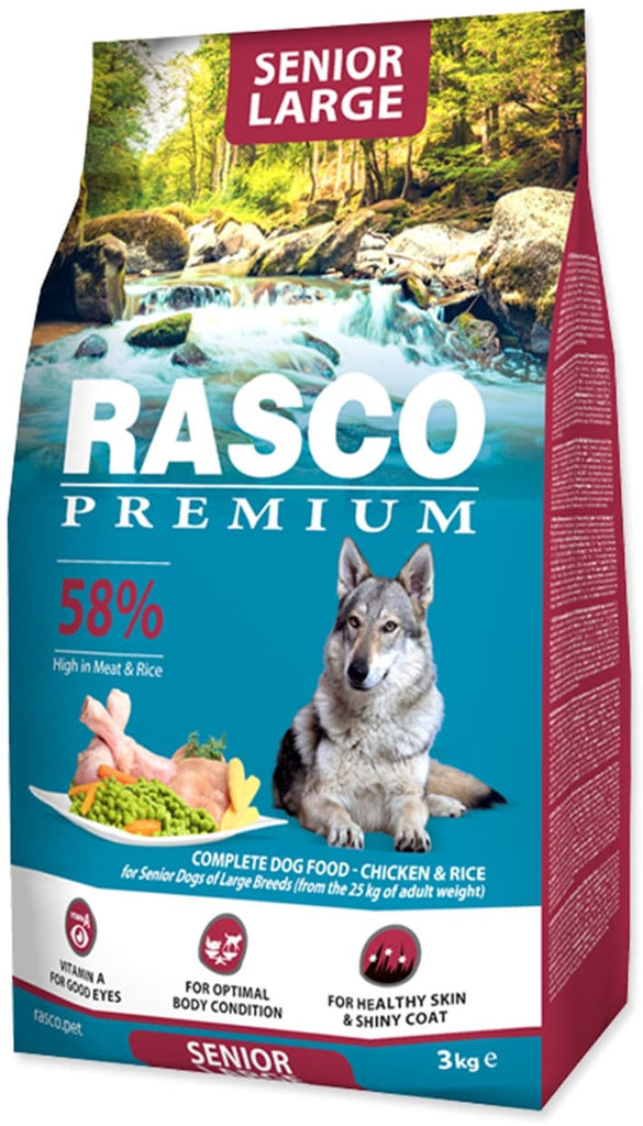 RASCO Premium SENIOR Large, cu Pui şi Orez 3kg