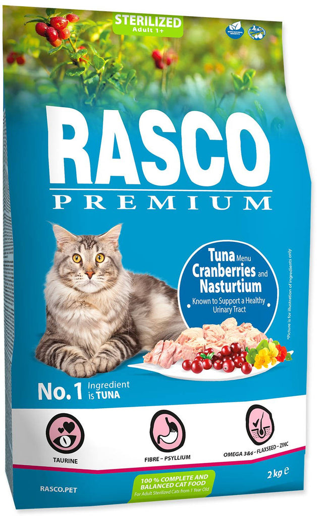 RASCO Premium Sterilized Hrana pentru pisici adulte, cu Ton 2kg