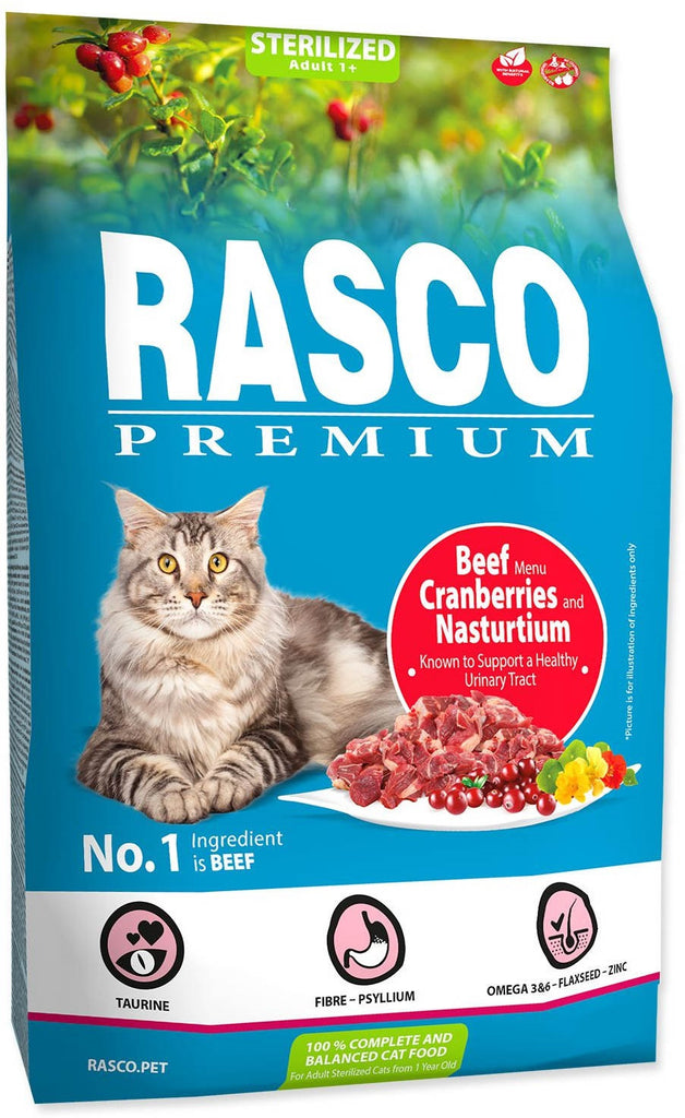 RASCO Premium Sterilized Hrana pentru pisici adulte, cu Vita