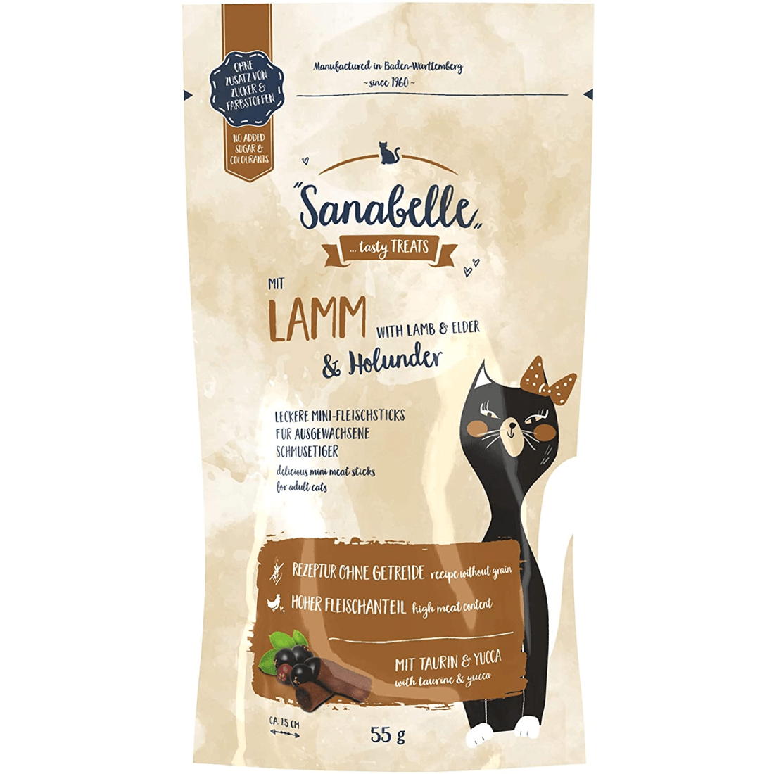 Recompense pentru pisici Sanabelle Snack Miel si Soc 55g - Animax
