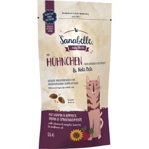 Recompense pentru pisici Sanabelle Snack Pui&Sfecla 55g - Animax
