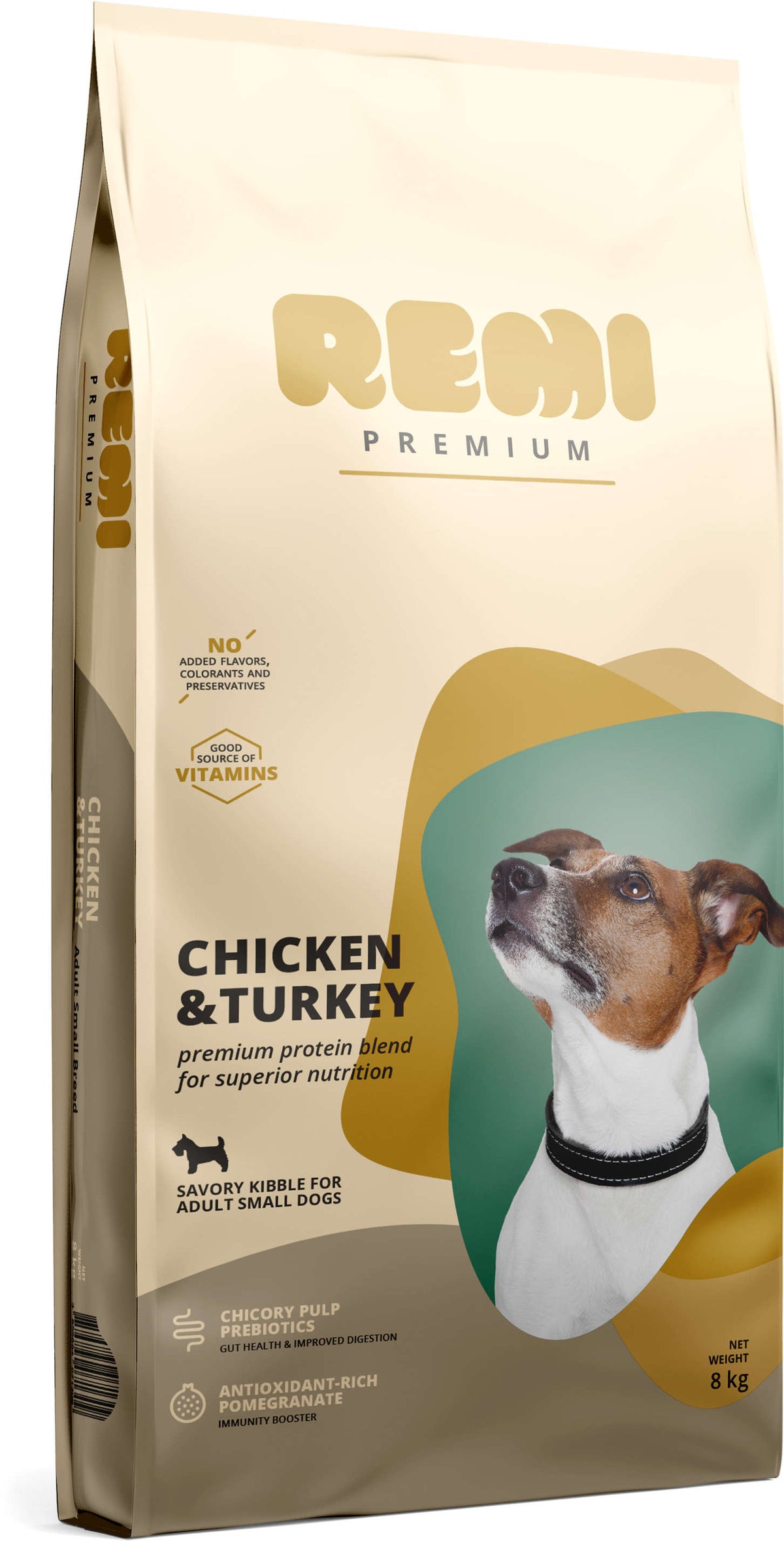 REMI Premium Adult Small, cu Pui si Curcan 8kg