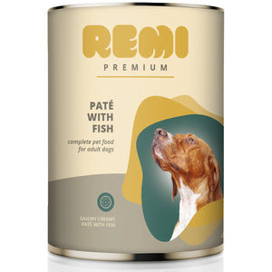 REMI Premium Conserva pentru caini, pate cu Peste 400g