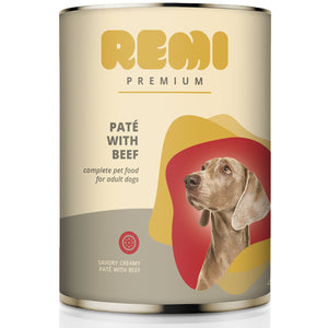 REMI Premium Conserva pentru caini, pate cu Vita 400g