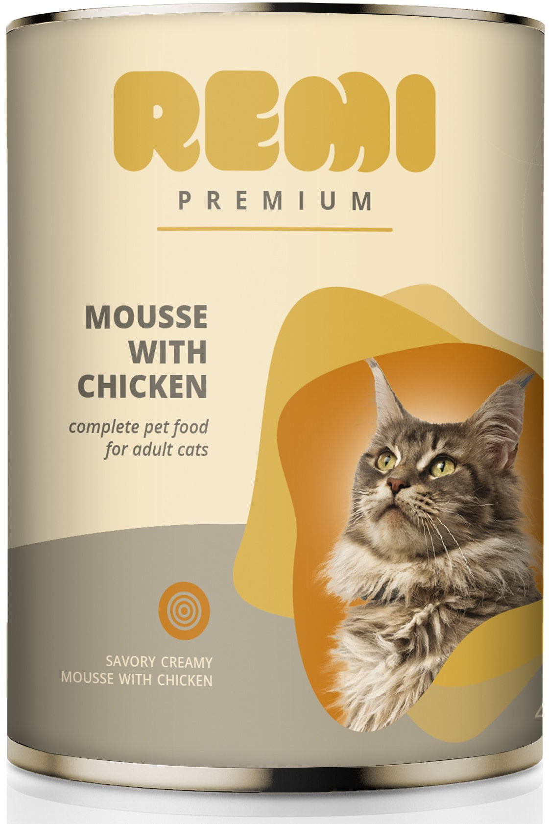 REMI Premium Conserva pentru pisici adulte, Mousse cu Pui 400g 