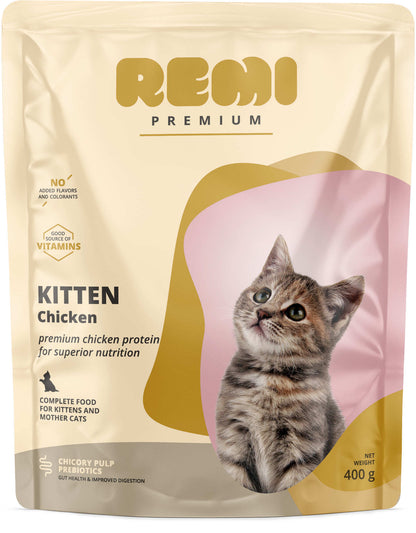 REMI Premium Hrana uscata pentru KITTEN, cu Pui 1,5kg