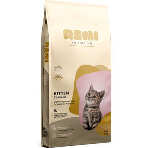 REMI Premium Hrana uscata pentru KITTEN, cu Pui 8kg