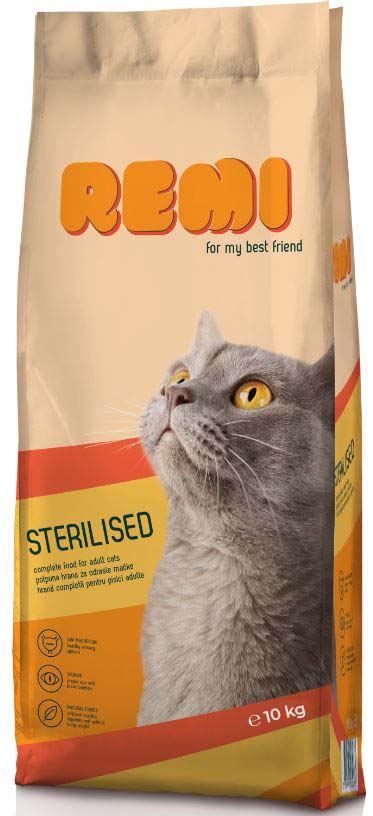 REMI Sterilised, hrana uscata pentru pisici sterilizate 10kg