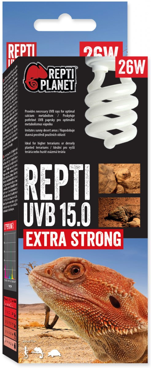 REPTI PLANET Bec pentru terariu DESERT, UVB 15,0, 26W
