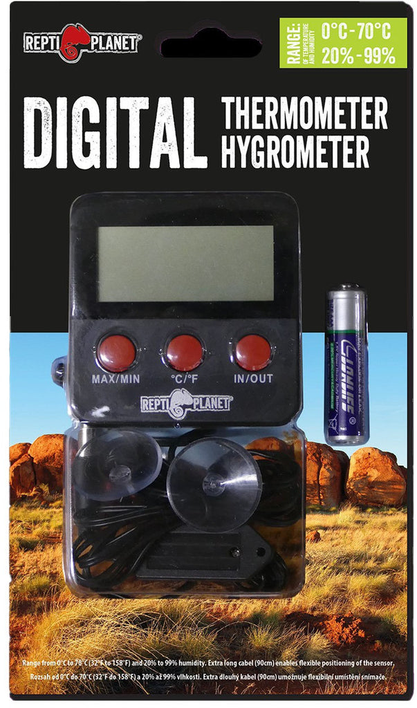 REPTI PLANET Termometru si Higrometru digital extern LCD