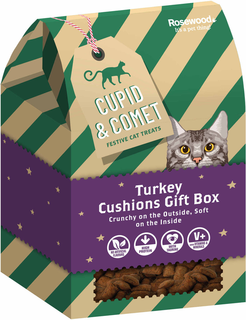 ROSEWOOD Recompensă pentru pisici, cu carne de Curcan, ediţie de Crăciun 200g - Maxi-Pet.ro