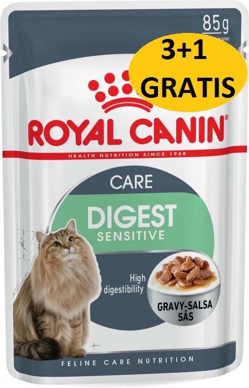 ROYAL CANIN Digest Sensitive Pachet plicuri 4x85g 3+1 GRATIS