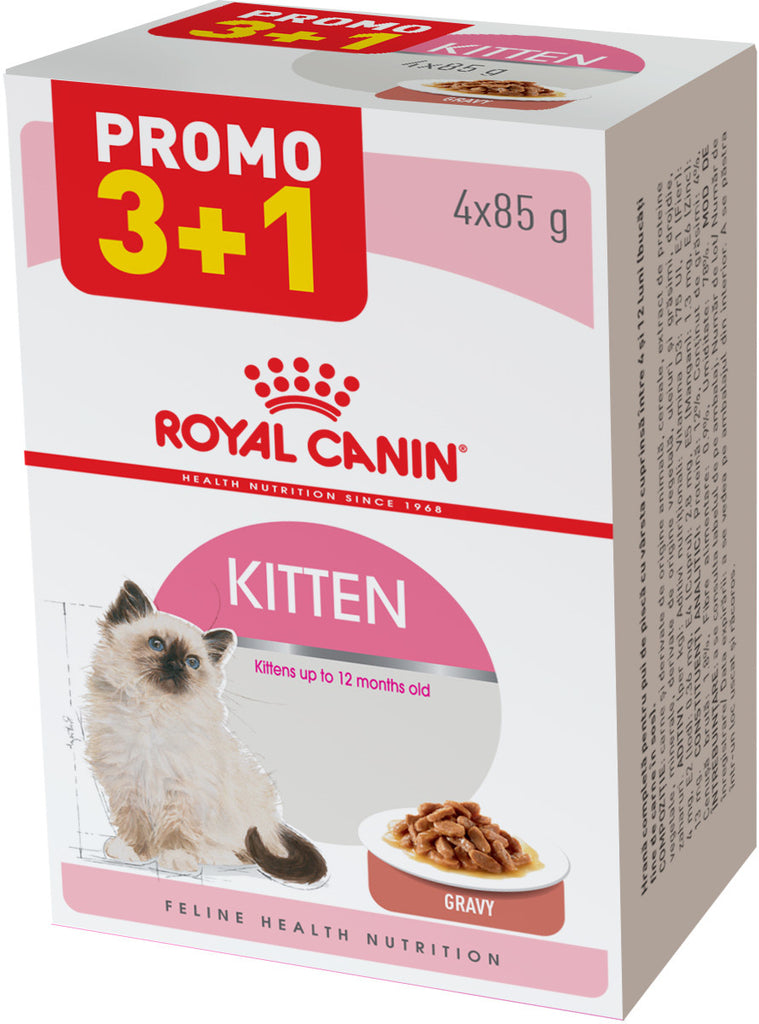 ROYAL CANIN FHN KITTEN Kit plicuri hrana pisicute 4x85g 3+1 GRATIS
