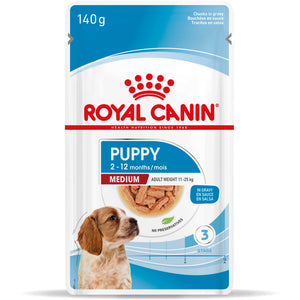 ROYAL CANIN Plic hrana umeda pentru caini Medium Puppy
