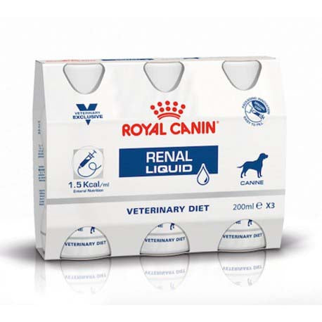 ROYAL CANIN VD Renal Liquid  - Dietă lichidă pentru câini 3x200ml - Maxi-Pet.ro