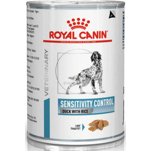 ROYAL CANIN VD Sensitivity Control Conserva pentru caini, cu Rata si Orez 410g