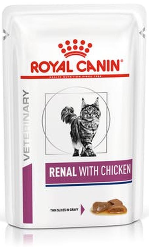 ROYAL CANIN VHN Renal Plic hrană umedă pisici, cu Pui 85g - Maxi-Pet.ro