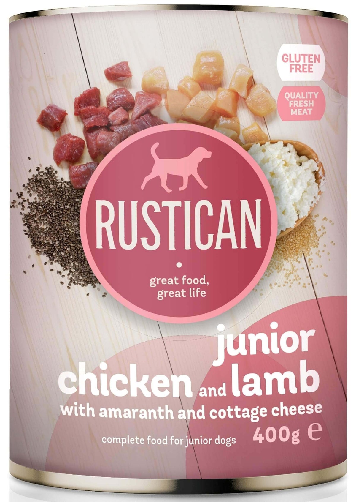 RUSTICAN JUNIOR Pui si Miel cu Amarant si Branza de Vaci 