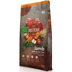 RUSTICAN Large Breed Miel si Orez brun, fara gluten, pt caini de talie mare 12kg