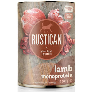 RUSTICAN Monoproteic Miel, hrana monoproteica la conserva 400g