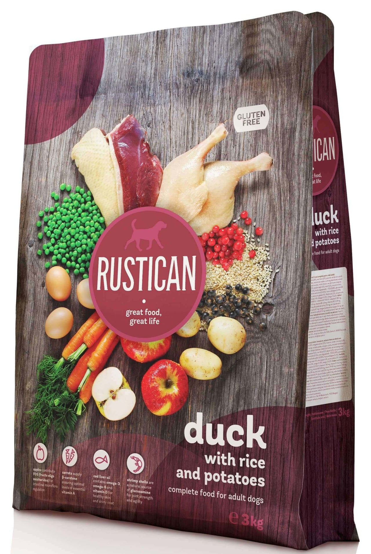 RUSTICAN Rata cu Orez si Cartofi, fara gluten 