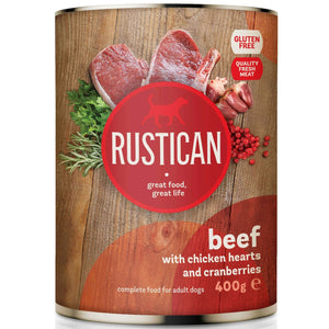 RUSTICAN Vita si Inimi de Pui cu Merisoare 400g