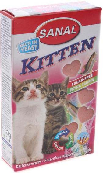 SANAL Kitten Supliment vitamino-mineral cu calciu pentru pisicuţe 40 tablete - Maxi-Pet.ro