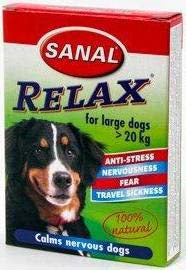 SANAL Relax pentru câini mari 20kg red. stres transport, agresivitate 15tablete - Maxi-Pet.ro