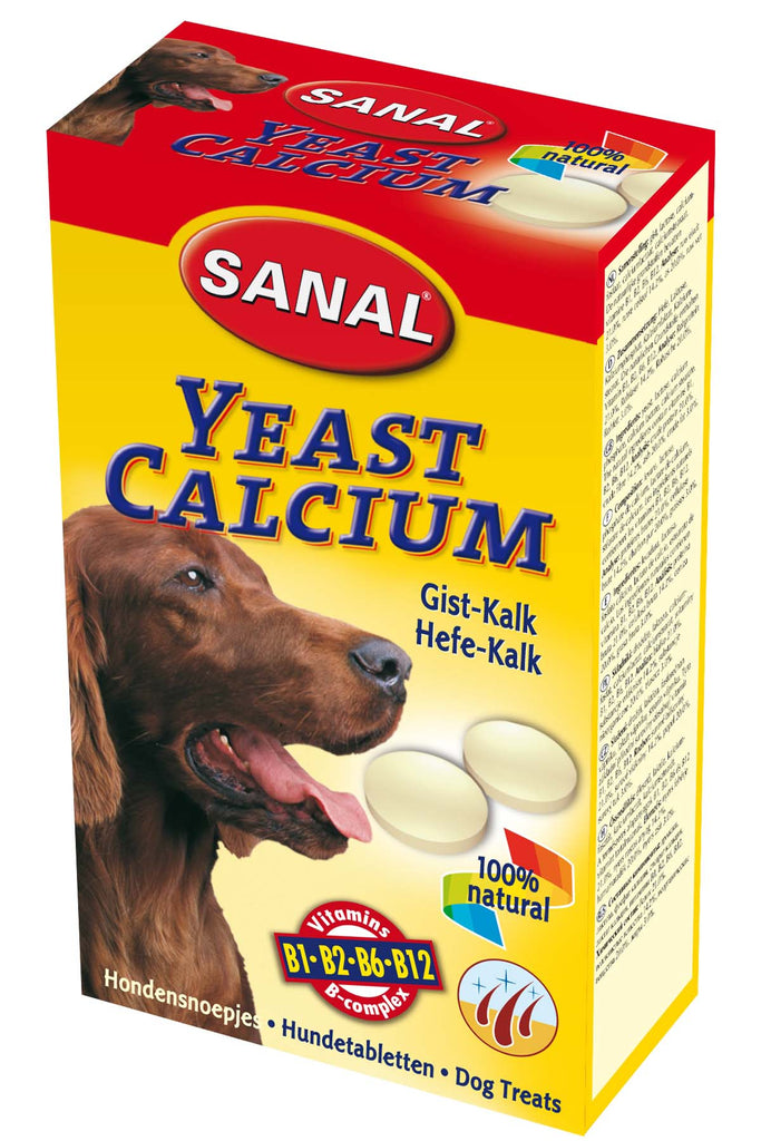 SANAL Yeast Calcium Recompense cu calciu pentru câini 100 tablete - Maxi-Pet.ro