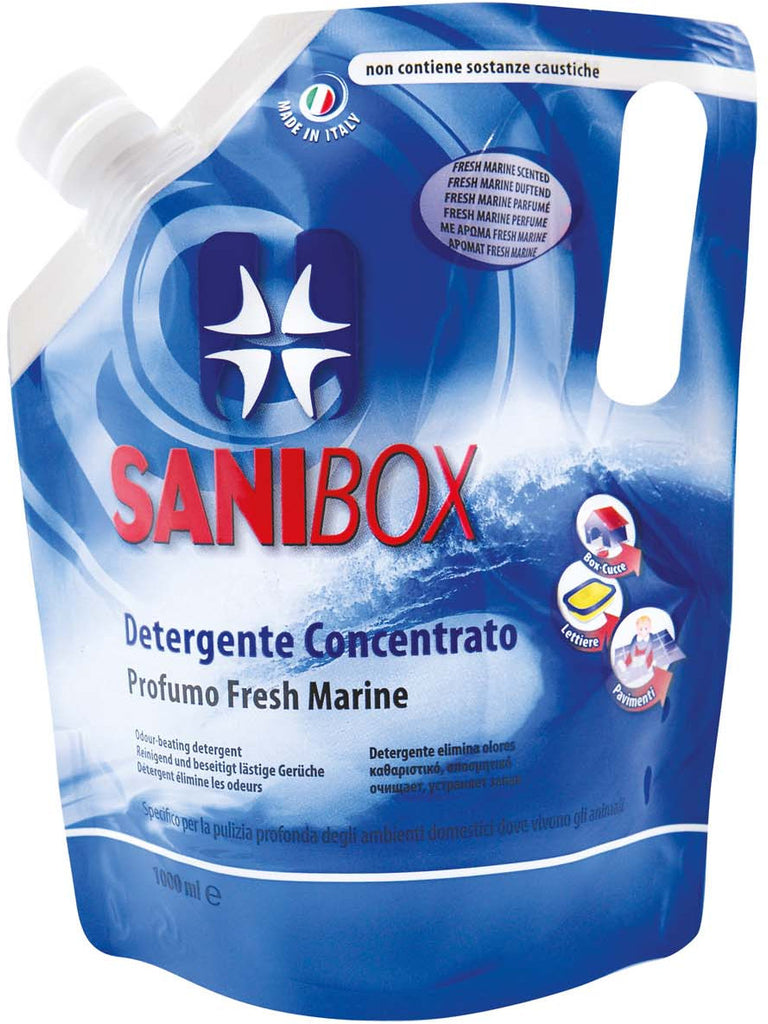 SANIBOX Fresh Marine, detergent concentrat cu miros proaspăt de mare, 1l - Maxi-Pet.ro