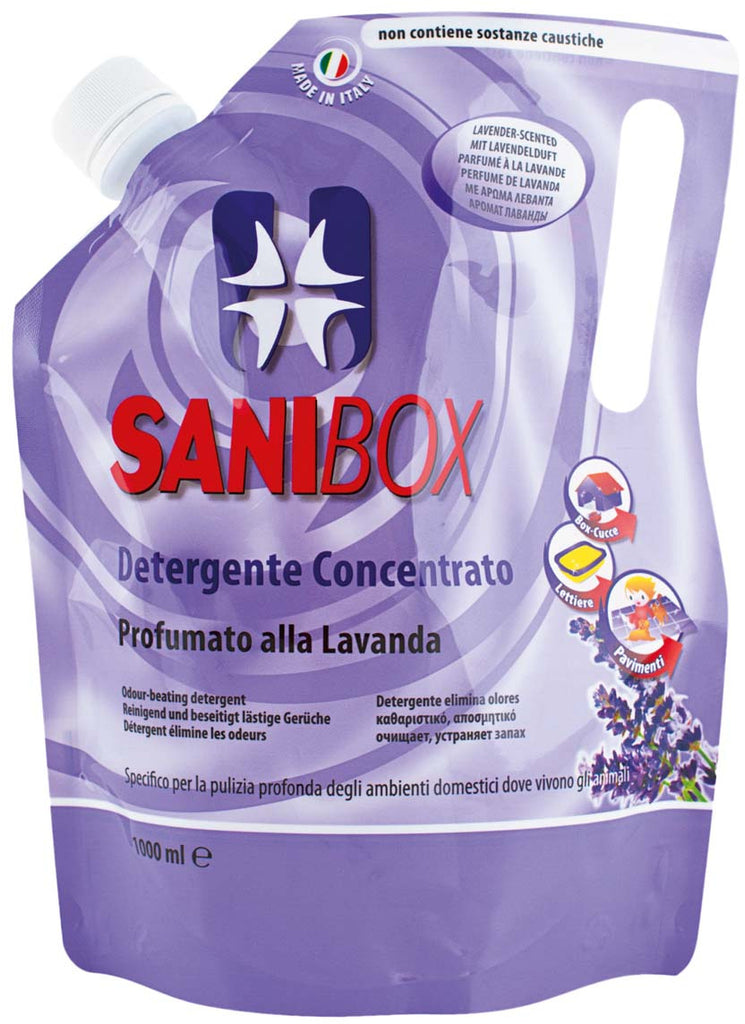 SANIBOX Lavanda, detergent concentrat cu parfum de lavandă, 1l - Maxi-Pet.ro