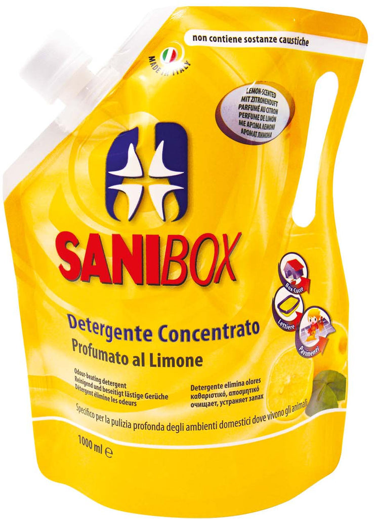 SANIBOX Limun, detergent concentrat cu parfum de lămâie, 1l - Maxi-Pet.ro