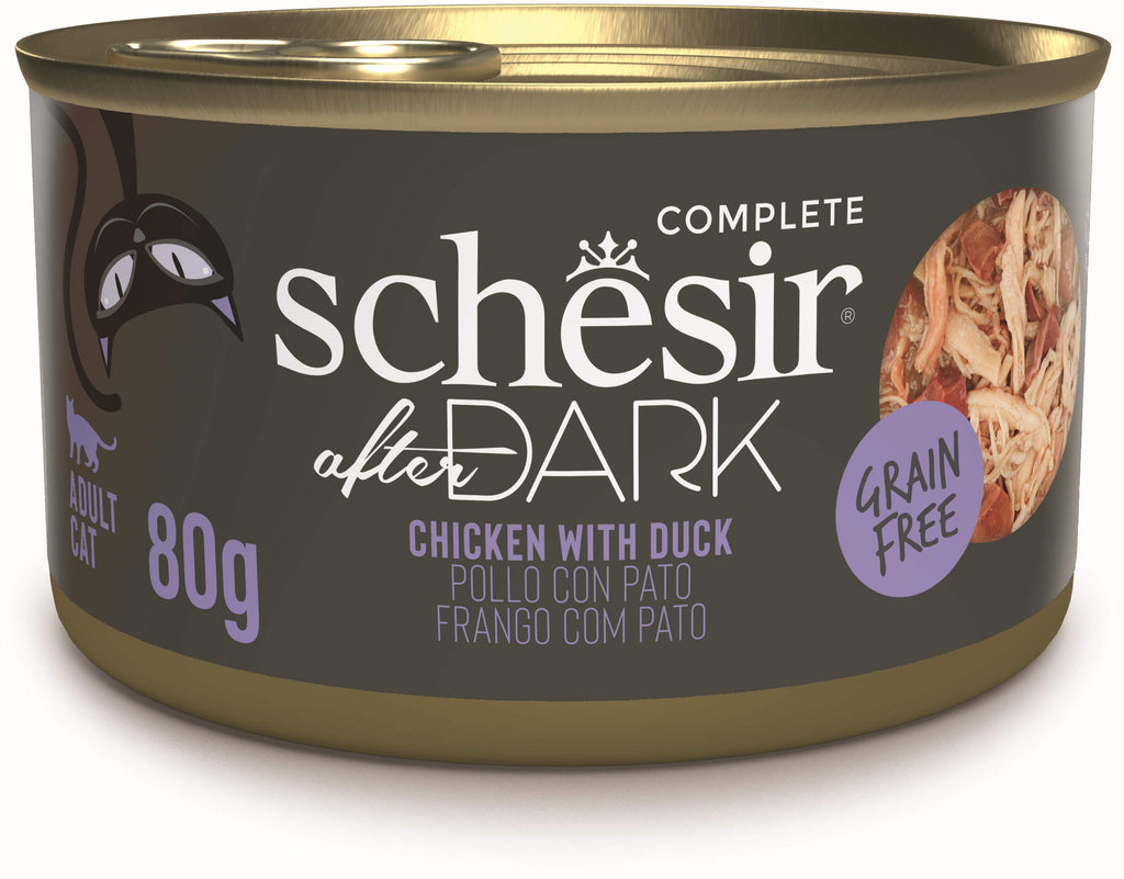 SCHESIR After Dark Conserva pentru pisici, supa cu Pui si Rata 80g