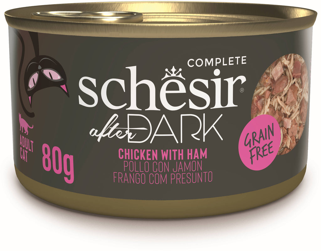 SCHESIR After Dark Conserva pentru pisici, supa cu Pui si Sunca 80g