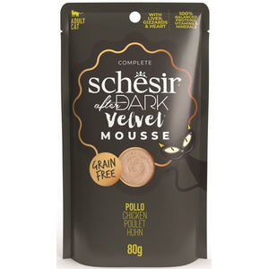 SCHESIR After Dark Plic pentru pisici, mousse cu Pui 80g