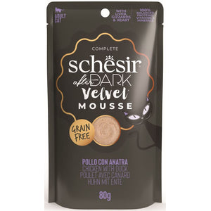 SCHESIR After Dark Plic pentru pisici, mousse cu Pui si Rata 80g