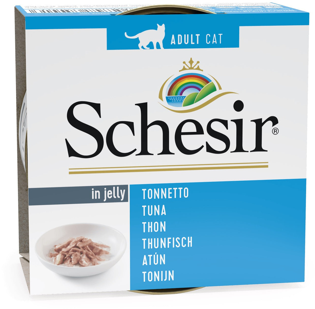 SCHESIR Can Jelly Conserva pentru pisici, cu Ton 85g