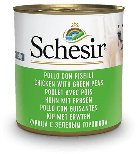 SCHESIR Conserva pentru caini, cu Pui si mazare 285g