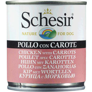 SCHESIR Conserva pentru caini, cu Pui si morcovi 285g