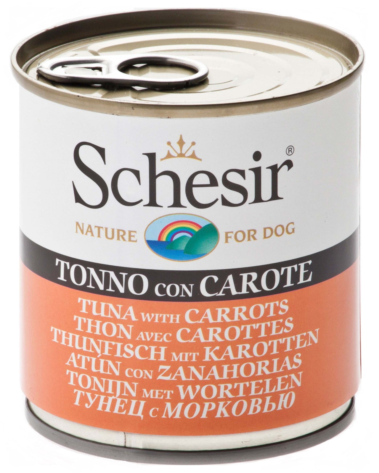 SCHESIR Conserva pentru caini, cu Ton si morcovi 285g