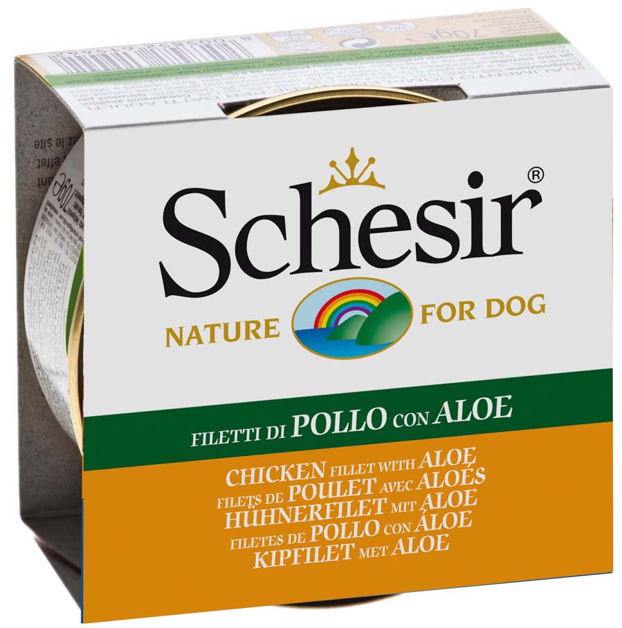 SCHESIR Conserva pentru caini Pui si Aloe Vera 150g