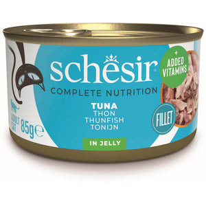 SCHESIR Conserva pentru pisici, cu Ton, in jeleu 85g