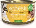 SCHESIR Conservă pentru pisici, cu Ton şi Surimi, în jeleu 85g